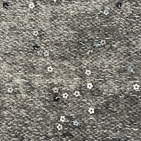 H&M Gray Shiny Boyfriend Embellished Sweater XS - Picture 8 of 11